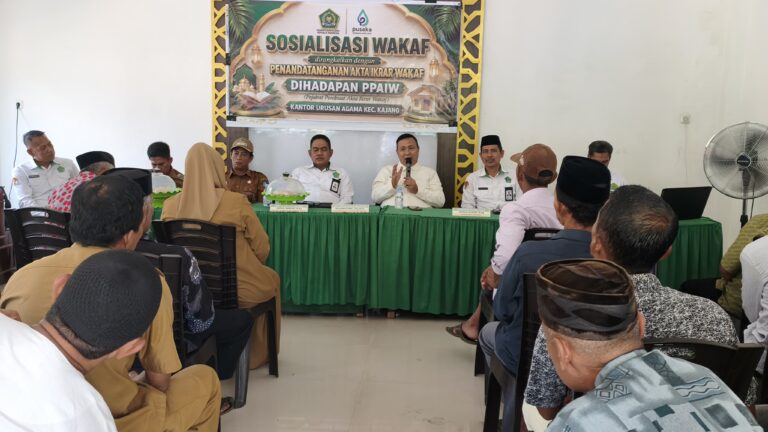 Kakan Kemenag Bulukumba Dorong Penyuluh Agama KUA Kajang Jadi Motor Edukasi Wakaf